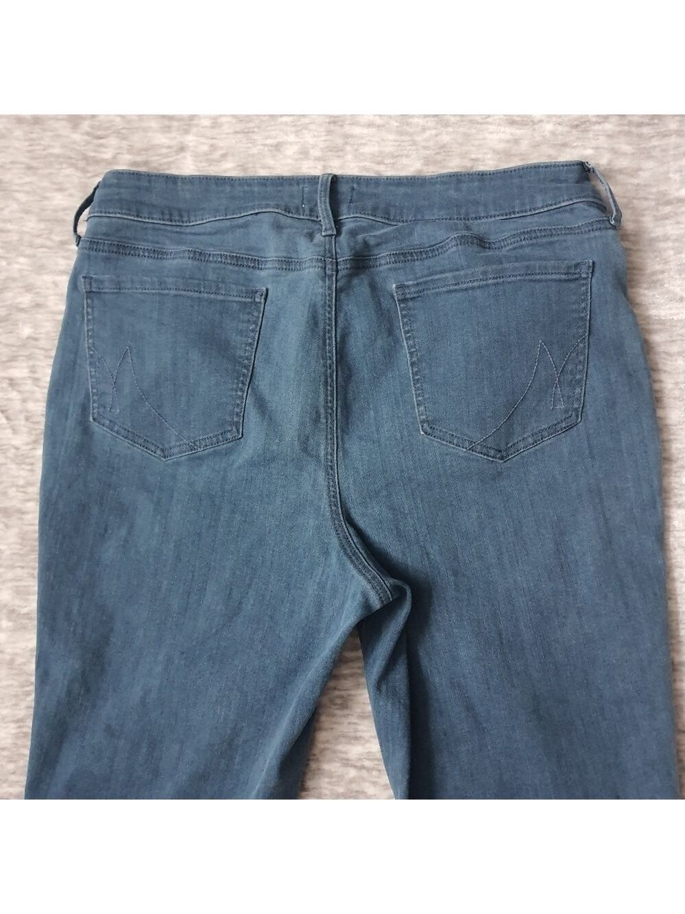 NYDJ Monroe Crop Jeans Stretch Cuffed Womens 14 Blue Jeans - Picture 12 of 15